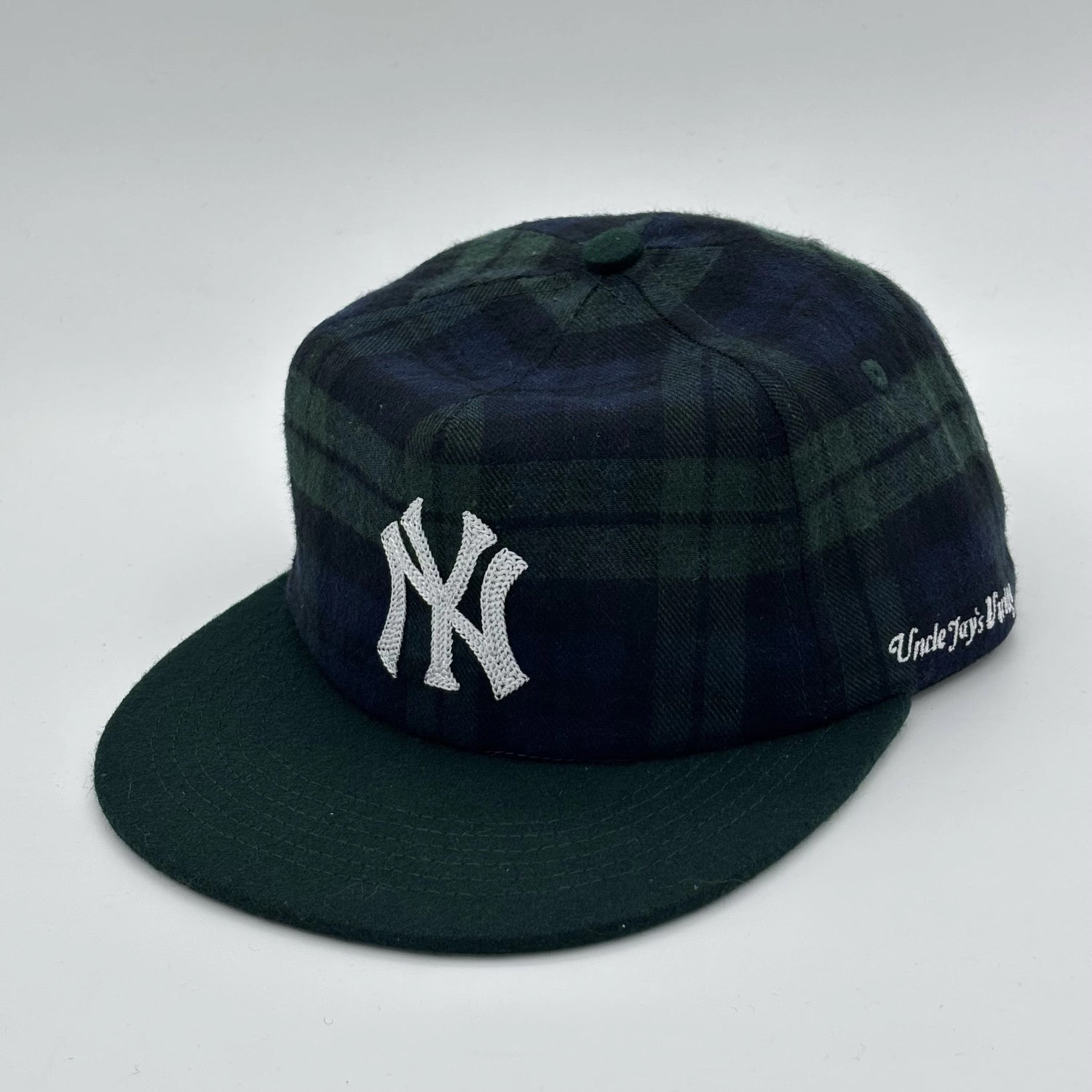 New York Yankees Plaid cap (Green Brim)