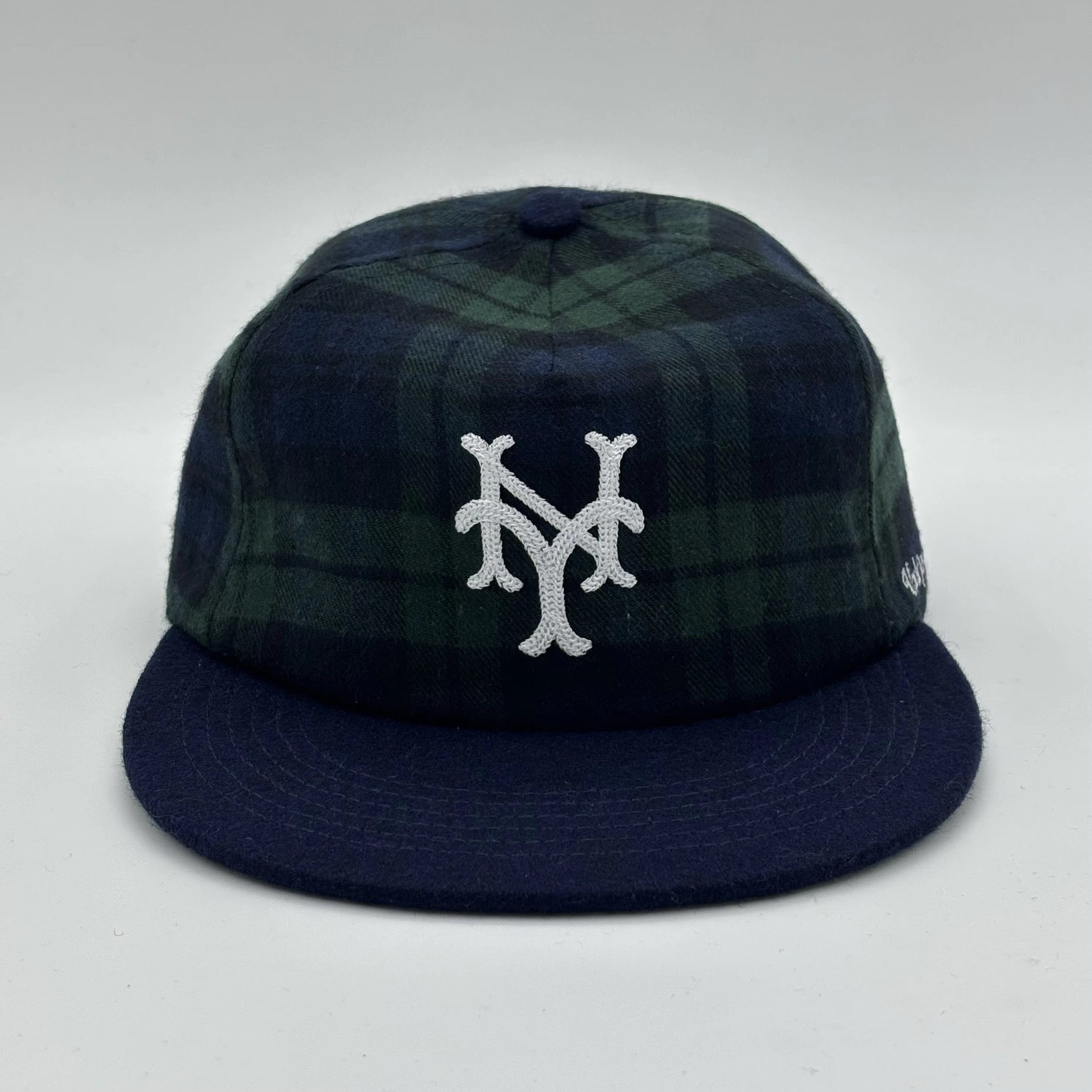New York Mets Plaid cap (Navy Blue Brim)