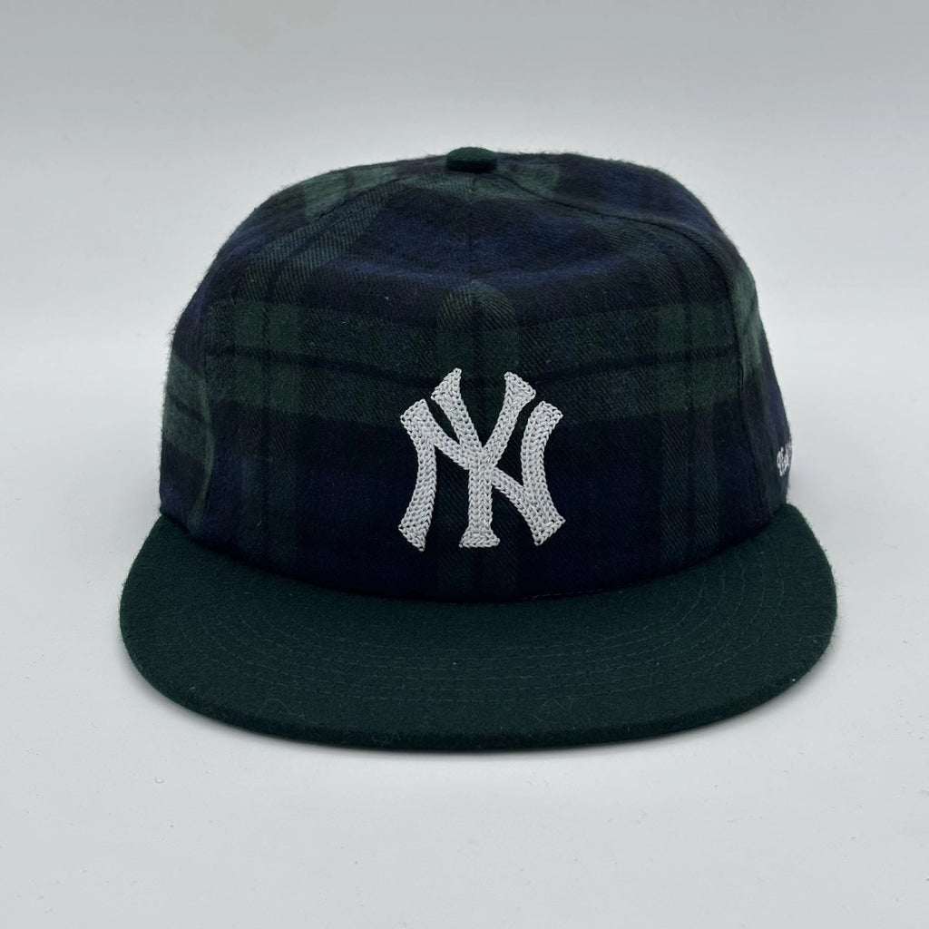 New York Yankees Plaid cap (Green Brim)