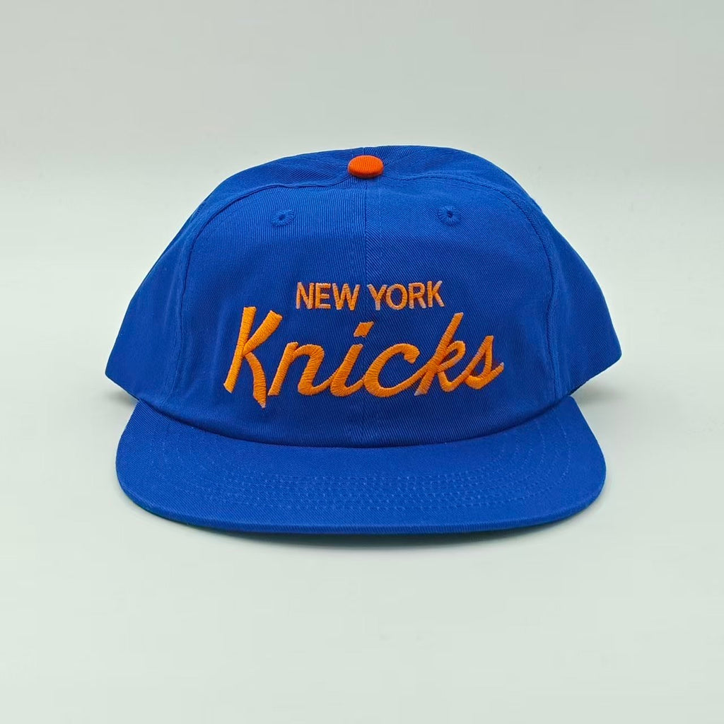 New York Knicks Cotton Twill Script Cap